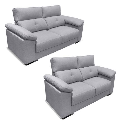 Conjunto de Sofá 3+2 Plazas MARÍA Cabezal Reclinable y Asiento Deslizante