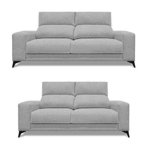 Conjunto de Sofá 3+2 Plazas OMAR Cabezal Reclinable y Asiento Deslizante
