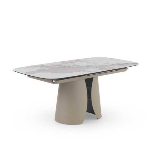 Mesa de Comedor Extensible GABAR Cerámica Granito Patagonia Taupe 11602