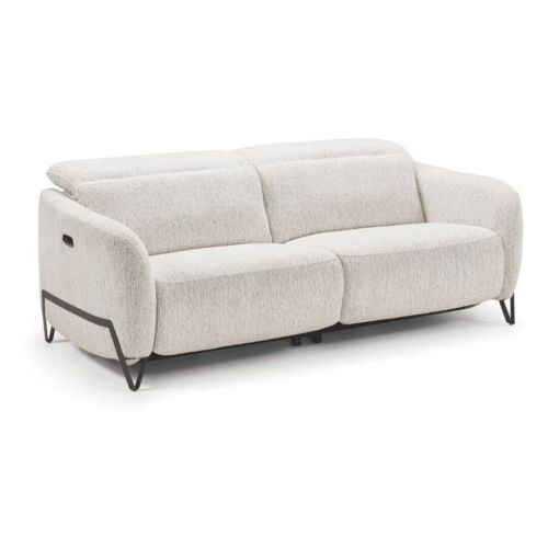 Sofá Relax Eléctrico AMSTERDAM 3 Plazas en Tela Beige con USB
