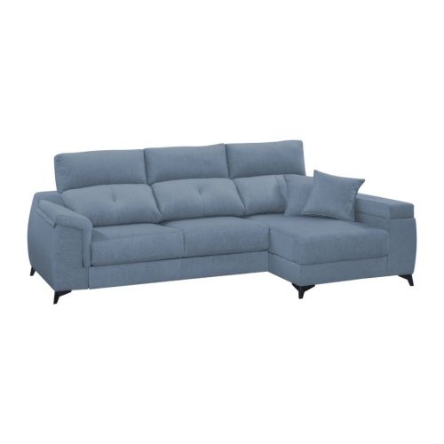 Chaise Longue Derecha MANUELA con Arcón, Asientos Deslizantes y Respaldo Reclinable