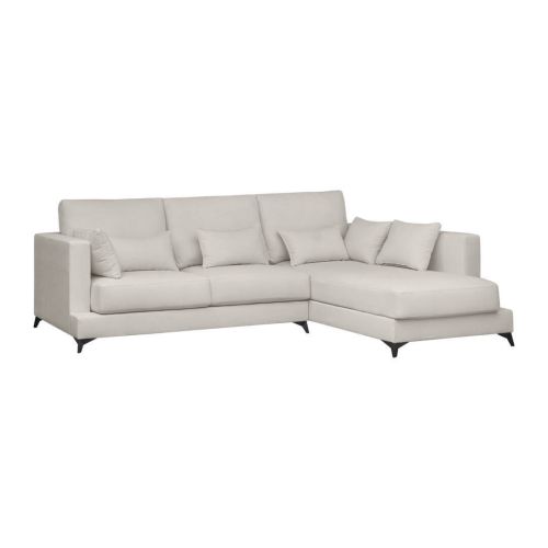 Sofá Chaise Longue Derecha VELLA Patas Altas Metal