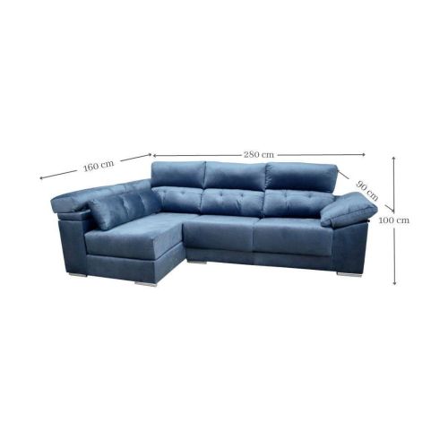 Sofá SUPREME de 3 Plazas con Chaiselongue Izquierda