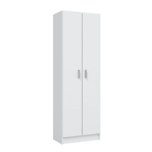 Armario auxiliar blanco de melamina con 2 puertas 007144O
