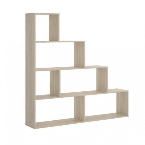 Estantería decorativa roble canadian melamina 6 huecos 002255F