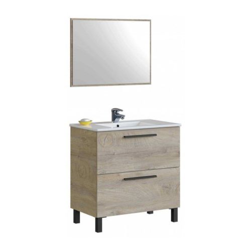 Mueble de Baño AIR 305422C de 2 Cajones y Espejo