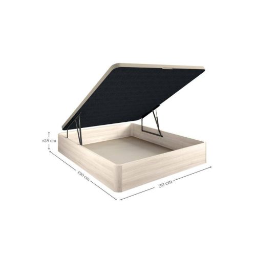 Canapé Cama 90x190 cm con tapa 3D SIL NAVIA 30 MM Acabado Cambrian