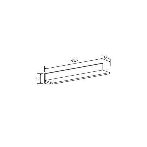 Estante de Pared SOTO en L Blanco de 91,5 cm