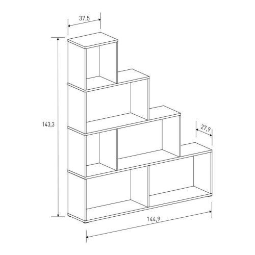 Estantería Escalera AURA de 143 cm