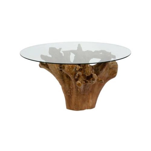 Mesa de Comedor DELFOS con Base de Tronco de Teca 607433