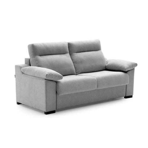 Sofá Cama Italiano 3 Plazas Tapizado en Tela con Colchón de 18 cm TARANCÓN