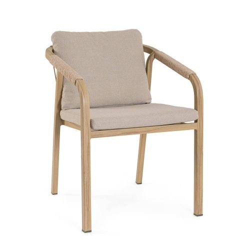 Silla de Jardín KALIMERA con Cuerda Trenzada y Cojines 0664125