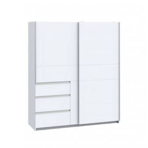 Armario de Dormitorio Color Blanco 2 Puertas 3 Cajones W2QS823E71-120