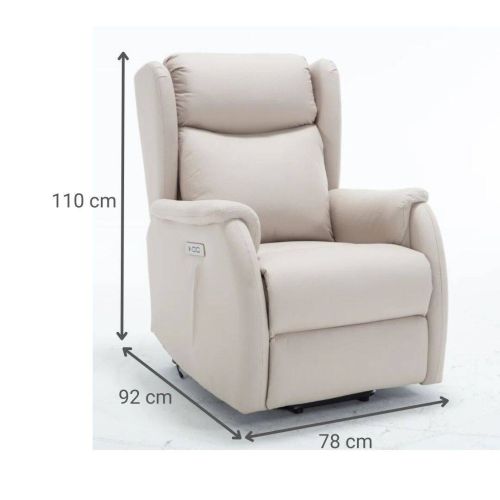 Sillón Relax FRANCIA Power Lift Eléctrico Gris