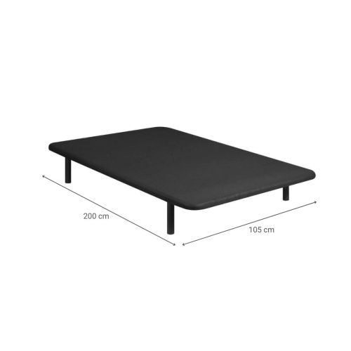Base Tapizada PIKOLÍN Transpirable de color Negro 105x200 cm DL12086