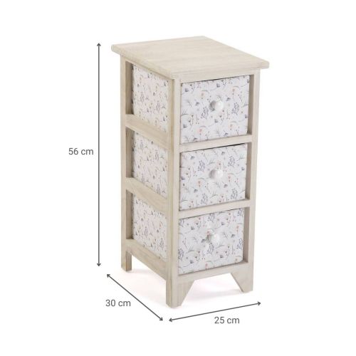Cajonera LILI de MDF/Madera de 3 Cajones 20100206