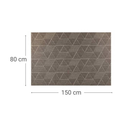 Alfombra Rectangular de Tejido de Vinilo Geom Panal 80x150