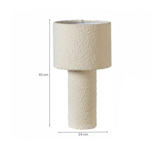 Lámpara de Mesa LUMEN de 43 cm Blanca Rizo 57-765