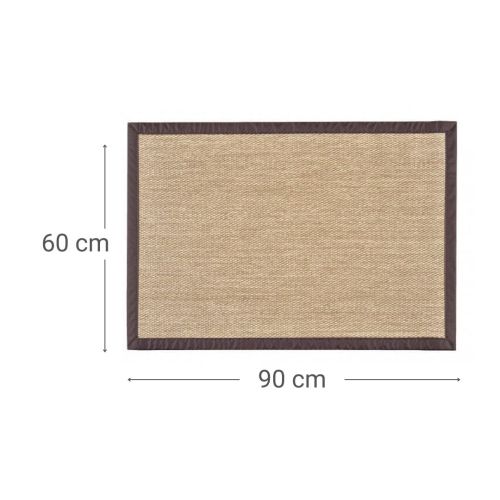 Alfombra Rectangular de Tejido de Vinilo Sisal 60x90