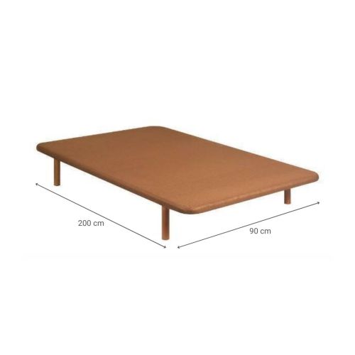 Base Tapizada PIKOLÍN Transpirable de color Cerezo 90x200 cm DL12082