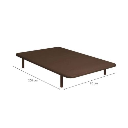 Base Tapizada PIKOLÍN Transpirable de color Wengue 90x200 cm DL12084
