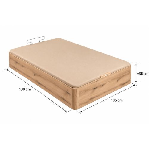 Canapé Abatible Roble 105x190 Naturbox 2.0 PIKOLIN AP11530
