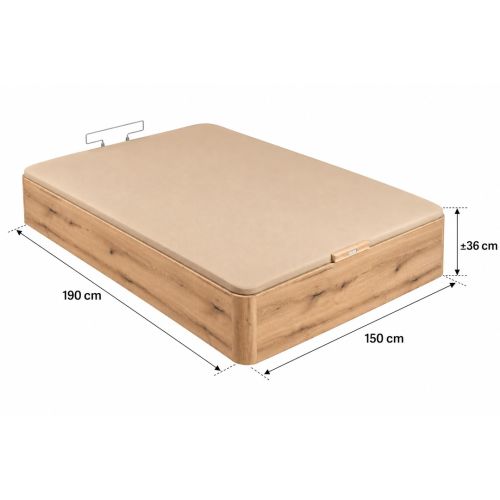 Canapé Abatible Roble 150x190 Naturbox 2.0 PIKOLIN AP11530