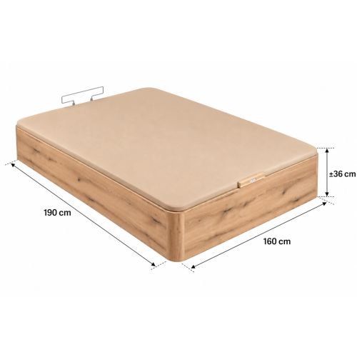 Canapé Abatible Roble 160x190 Naturbox 2.0 PIKOLIN AP11530