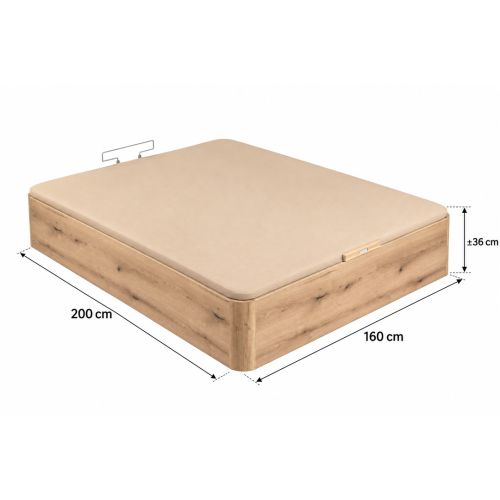 Canapé Abatible Roble 160x200 Naturbox 2.0 PIKOLIN AP11530
