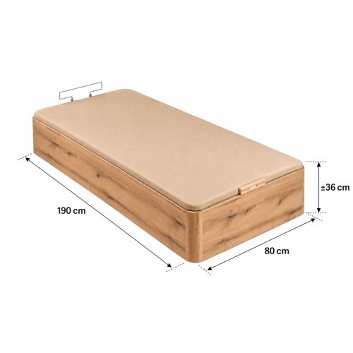 Canapé Abatible Roble 80x190 Naturbox 2.0 PIKOLIN AP11530