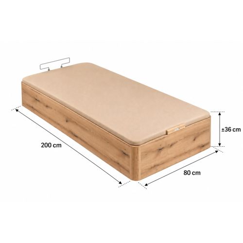 Canapé Abatible Roble 80x200 Naturbox 2.0 PIKOLIN AP11530