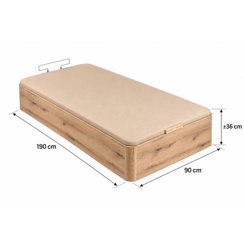 Canapé Abatible Roble 90x190 Naturbox 2.0 PIKOLIN AP11530