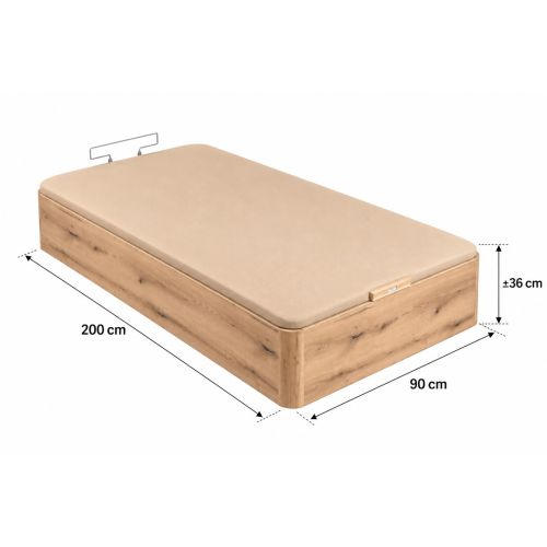 Canapé Abatible Roble 90x200 Naturbox 2.0 PIKOLIN AP11530