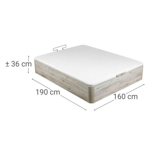 Canapé Abatible de Madera Naturbox 2.0 Glaciar 160x190 PIKOLIN AP11538