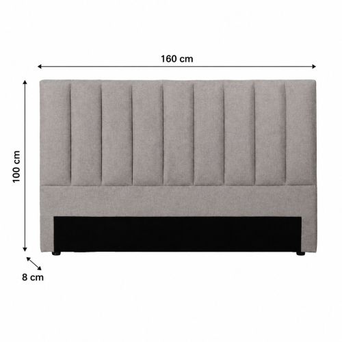 Cabecero de Cama Matrimonio 160 cm Color Gris 613527