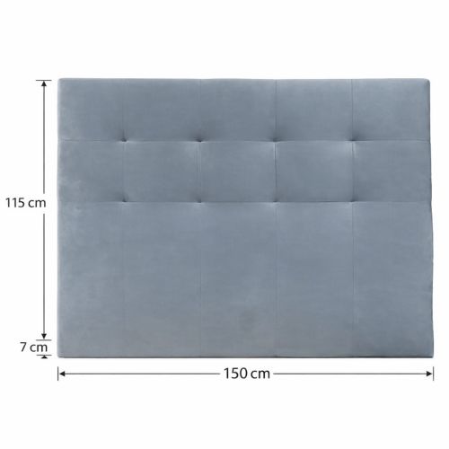 Cabecero OLSON II 150 cm Tapizado en Capitoné Gris MBLCAB0000023