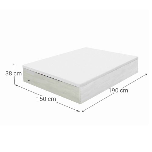 Canapé Abatible FLEX 150x190 cm de Madera con Zapatero KIT