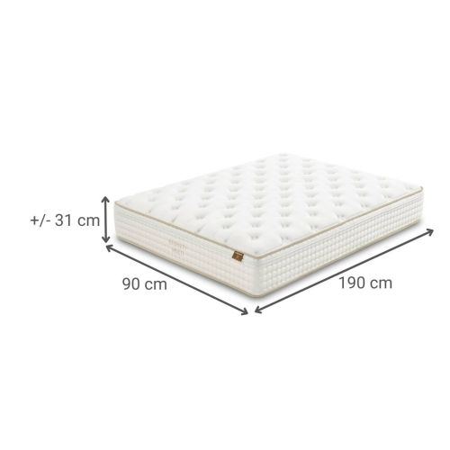 Colchón de Muelles Continuos ETERNITY MULTI 23 Alta Firmeza de 90x190 cm FLEX 9393716