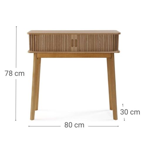 Recibidor de Madera ELOY con 2 Cajones 80 cm 19880043
