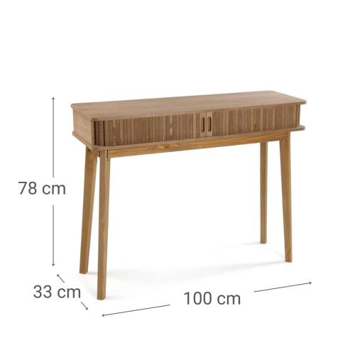 Recibidor de Madera ELOY con 2 Cajones 100 cm 19880042