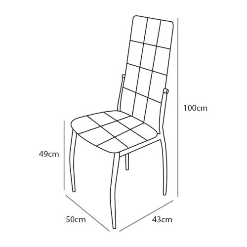 Sillas de Comedor KAORI Tapizadas Juego de 6