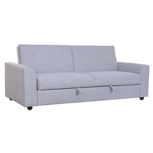 Sofá Cama Convertible Tapizado en Poliéster Gris MB-228440