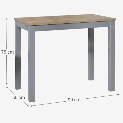 Mesa de Cocina Aluminio ANDRIA 90x50 cm Extensible tipo Carro