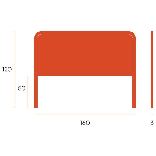 Cabezal RIAS de cama Estructura de fresno con rejilla de ratán 160 cm CG1925FR