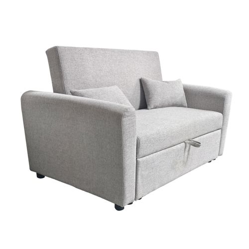 Sofá Cama 2 Plazas CIRO Apertura Clic Clac Color Gris