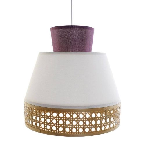 Lámpara de Techo de Bambú Color Blanco y Púrpura LA 178739