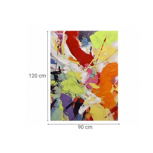 Pintura Óleo Abstracta Multicolor 81-489