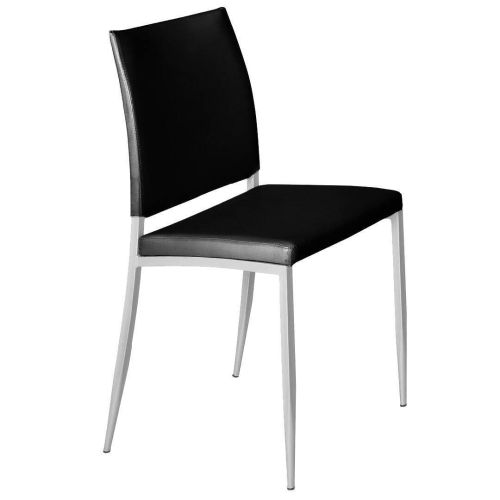 Silla de Cocina Tapizada en Polipiel 9237 en Aluminio