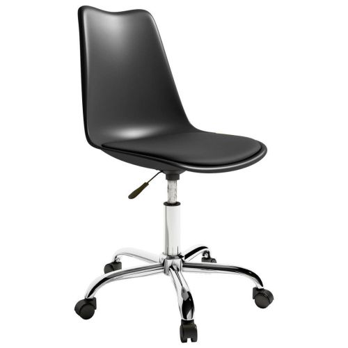 Silla de oficina con patas cromadas BREMEN