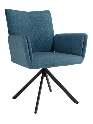 Silla MODENA giratoria de 180º Tapizadas Sobre Pata de Metal